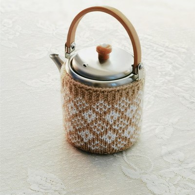 手工编织羊毛线相泽工房茶壶壶套壶衣保温套不含壶 无底