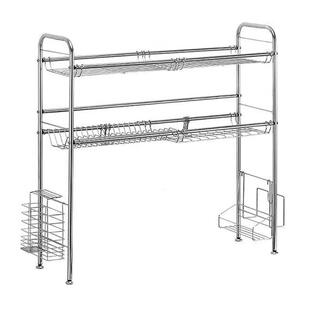 304不锈钢水槽碗碟沥水架碗筷架台面置物架洗碗池厨房收纳多功能