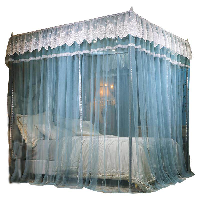 蚊帐家用卧室2025新款2024宫廷三账落地式加厚开门高级老式加密纹