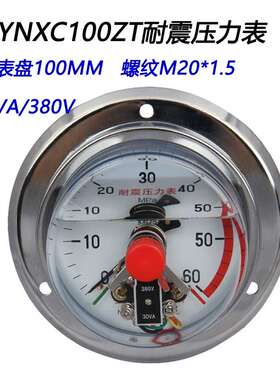 上海YNXC100ZT轴向带边耐震60MPA0-10抗压力表接点电401625