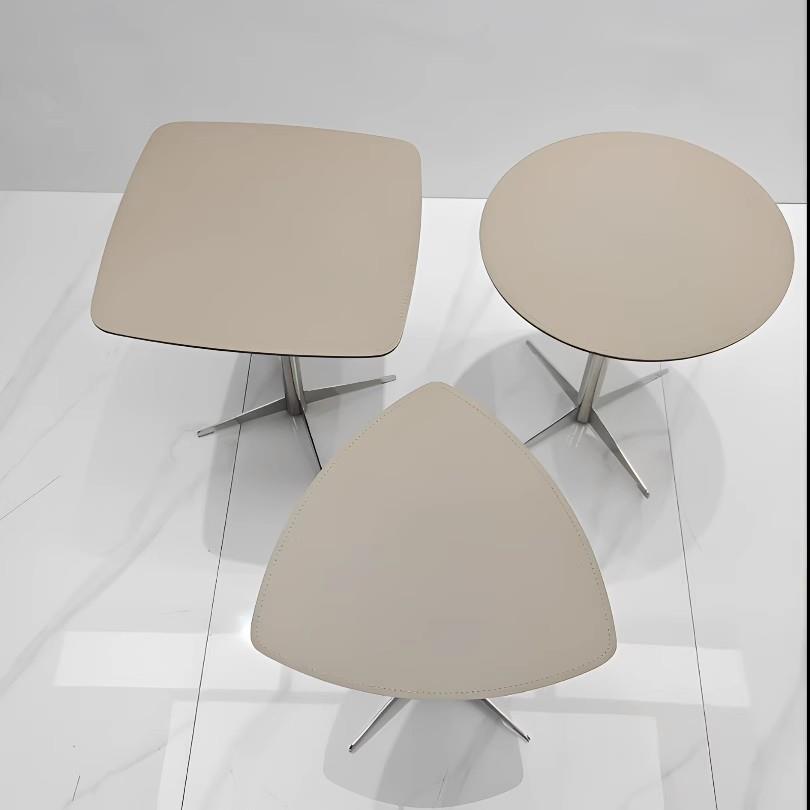 意式极简灰钛不锈钢小推车边几客厅家用沙发边几卧室床Z边角几边