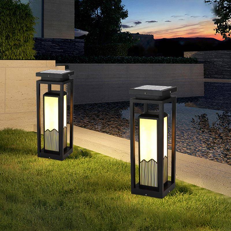 草坪灯新中式户外防水景观花园别墅草地接电款室外太阳能超亮庭院