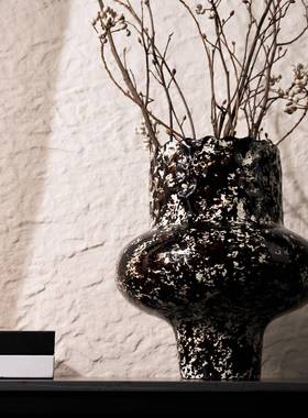 新GT-B044中式脂手绘花纹花树板器花瓶意摆件桌创面玄关装饰品样