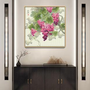 春天十字绣葡萄2020新约款 线绣幅客厅卧室小简现手6525代风工自己
