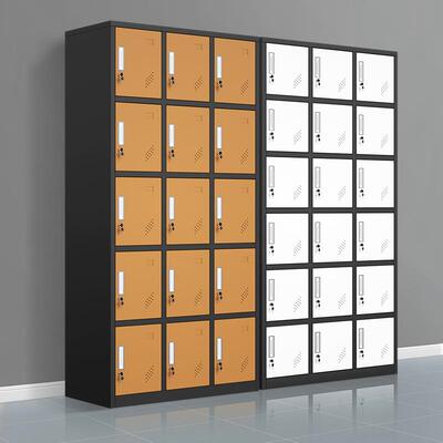 钢员工更衣柜多格衣彩色换柜顾客带储物TBN柜锁存包柜多门制铁皮