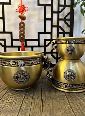 发缸招米进宝黄铜米缸家用象室摆内见详情鼻办公室开业送礼开运装