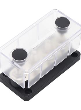 AOA4513C房车改游艇汇流排M8红黑色单排4路端排子接线2-48V铜排1