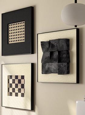 2025新款法餐式复古饰中古抽象众小高端饭厅挂画厅装画客厅al2024