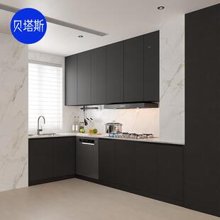 州整体柜定制杭橱厨房现代简约装修放式石英无品牌/开石台面厨柜