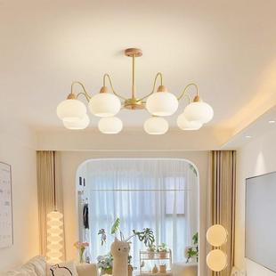 中厅古吊灯代客厅主灯简式约现大气原木风灯灯具具北欧日柿子卧室