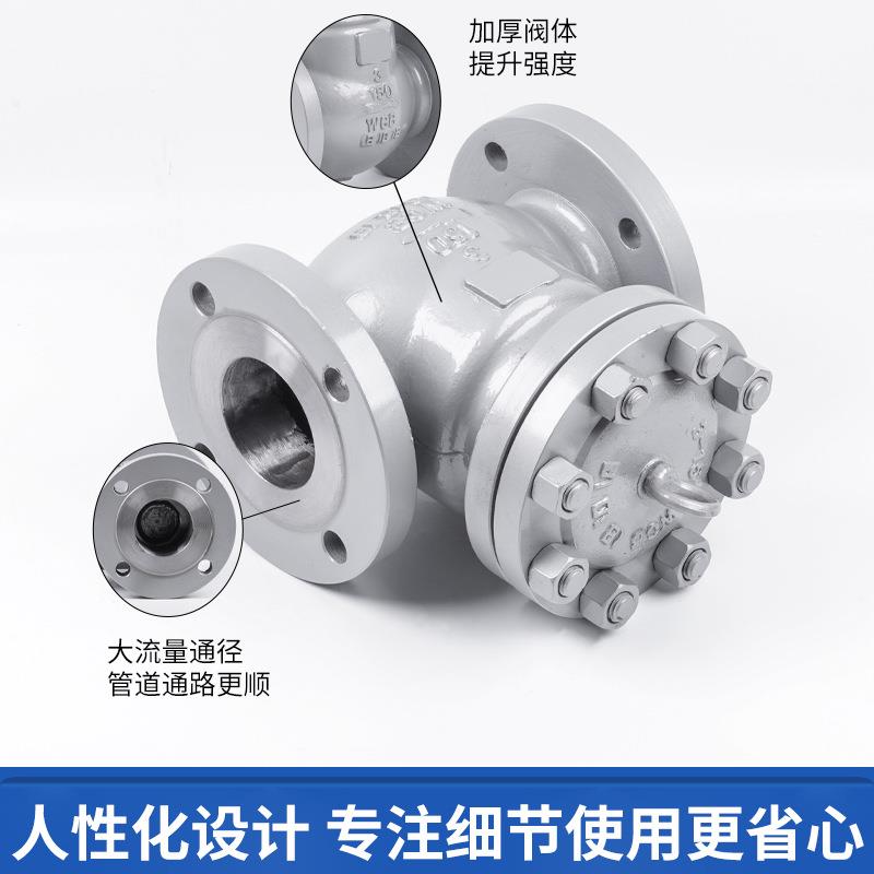 法道兰碳不钢美486标旋启式止回阀H44H-150B铸钢止L回阀管逆止阀