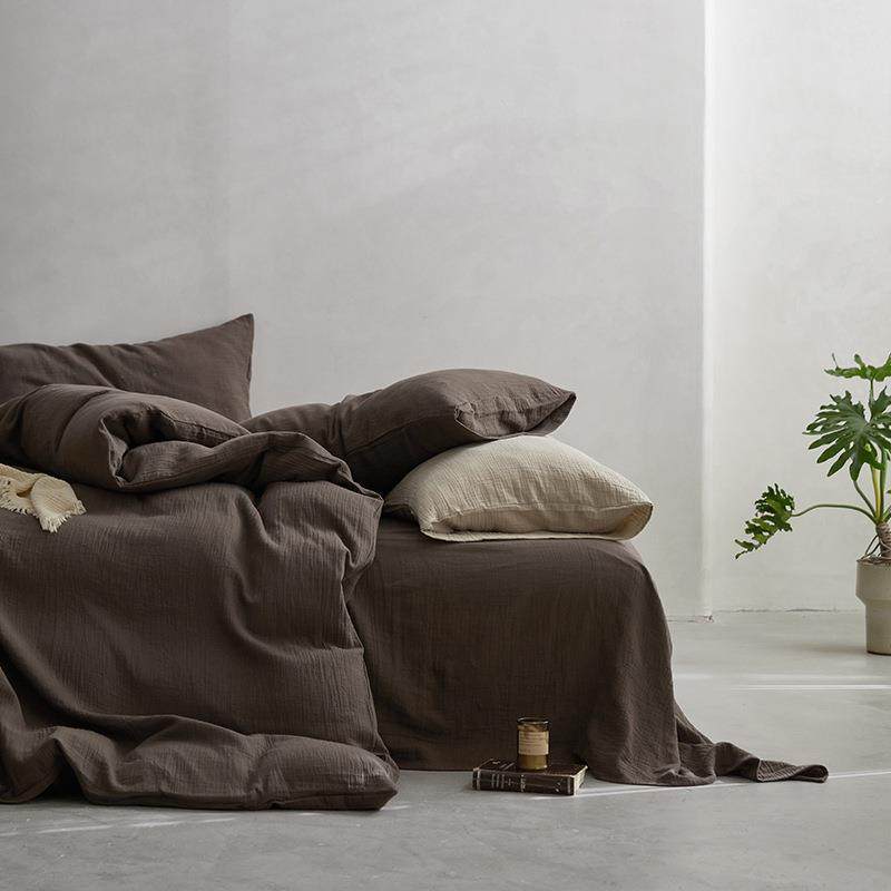 纯棉美拉德诧寂风四件套轻奢双层纱 全棉A类亲肤裸睡母婴级四件套,电子元器件市场,其它元器件,淘宝优惠券,粉丝福利购,淘宝优惠卷