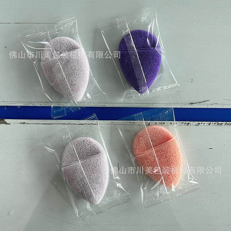 化妆蛋包装机过滤棉化妆棉粉扑包自动袋套袋477机彩装式妆蛋枕装