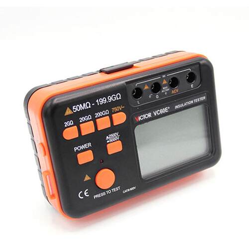 Victor/胜0利VC60E+数高压兆欧表250/VC60E+5000V绝缘电阻V测字试