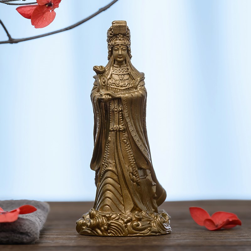 简修行湄洲妈祖摆件雕像妈祖娘娘神像随身小号茶空间装饰文创用品