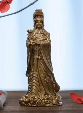 简修行湄洲妈祖摆件雕像妈祖娘娘神像随身小号茶空间装饰文创用品