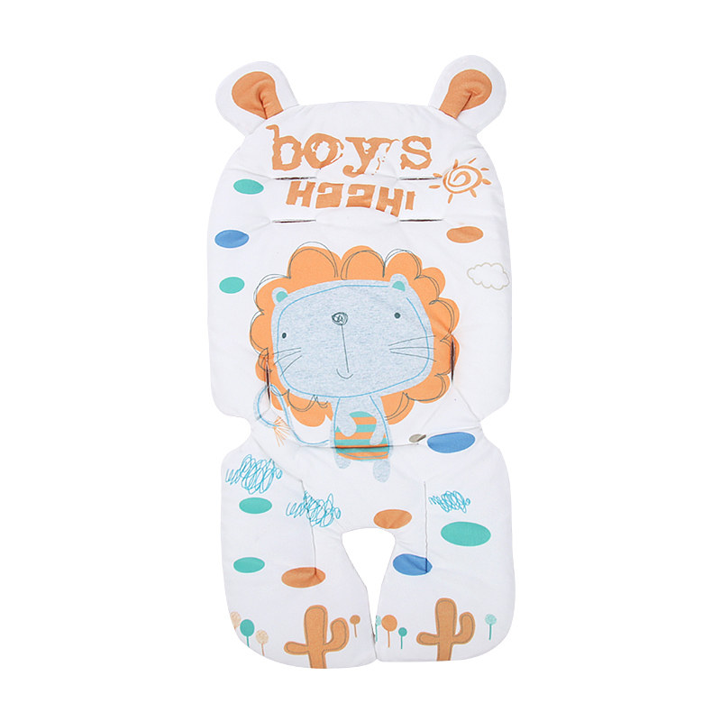 婴儿车垫子纯棉垫推车坐垫四季通用儿童遛娃神器宝宝餐椅靠垫秋冬