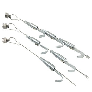 挂画轨道画展画廊挂钩铜芯螺母挂画器钢丝绳挂画钩挂画器挂画线