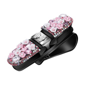 车载眼镜夹多功能车用墨镜支架眼镜盒汽车创意遮阳板卡片收纳夹子