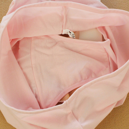 MSU真想你女内裤 纯棉 女士小平角裤 弹力莱卡棉中腰三角盒装内裤