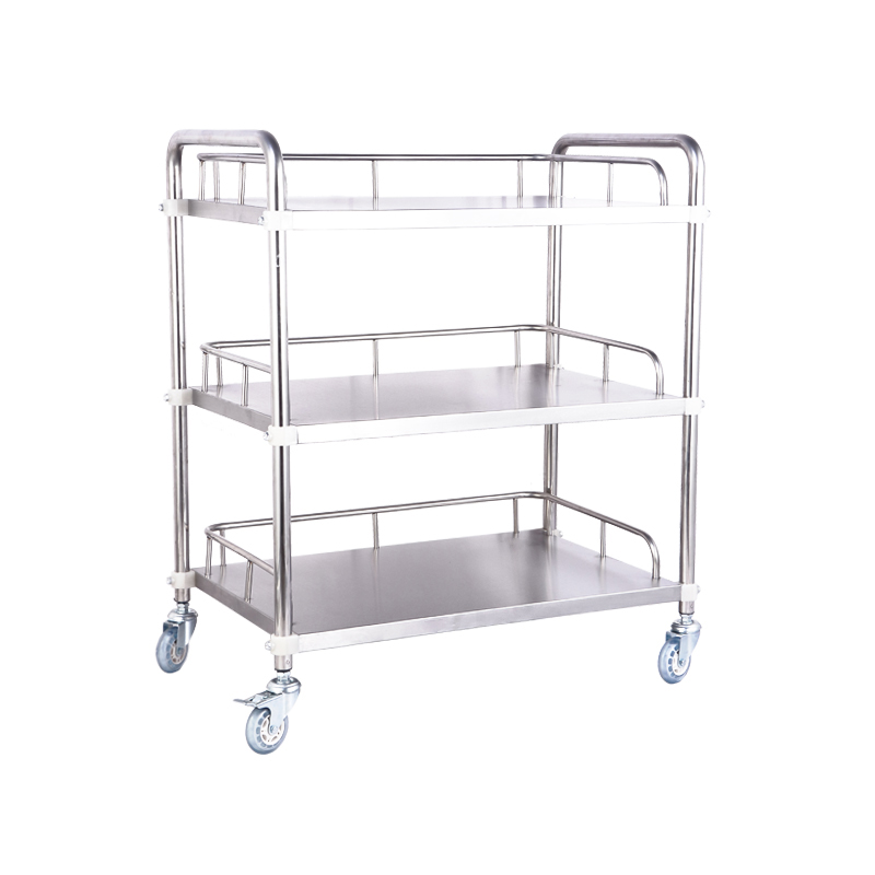 不锈钢美容院手推车诊所护理车推车手术器械车移动置物架静音定制