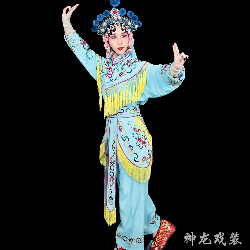京剧越剧豫剧戏曲服装舞台演出服装刀马旦武旦女兵衣杨门女将