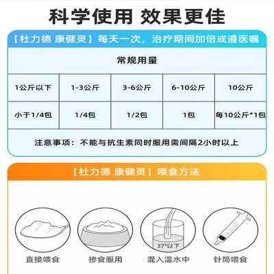 杜力德宠物康健灵狗狗猫咪免疫力低下康健灵疫苗伴侣病后恢复营养
