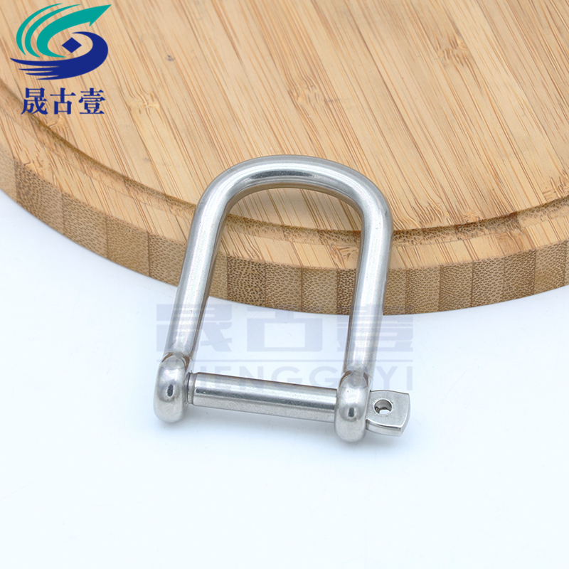 晟古壹316不锈钢D型卸扣 U型环 U形船扣伞绳加宽卸扣M5M6M8M10M12