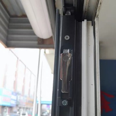 平开塑钢插销锁明暗装上下窗户铝合金老式塑钢门门窗天地插销