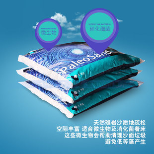 法国红十字 海水鱼缸造景装饰白色底沙 珊瑚礁岩沙 1mm 2mm 颗粒