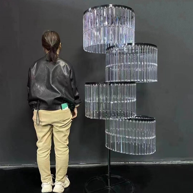 韩式亚克力水晶珠帘昭华路引婚礼堂宴会厅欧铁艺韶华摆件婚庆道具