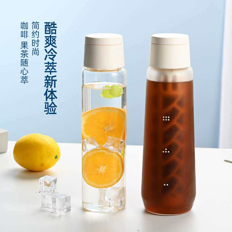 冷萃壶玻璃家用过滤网耐高温凉白开水瓶密封冷萃咖啡冷泡壶凉水壶