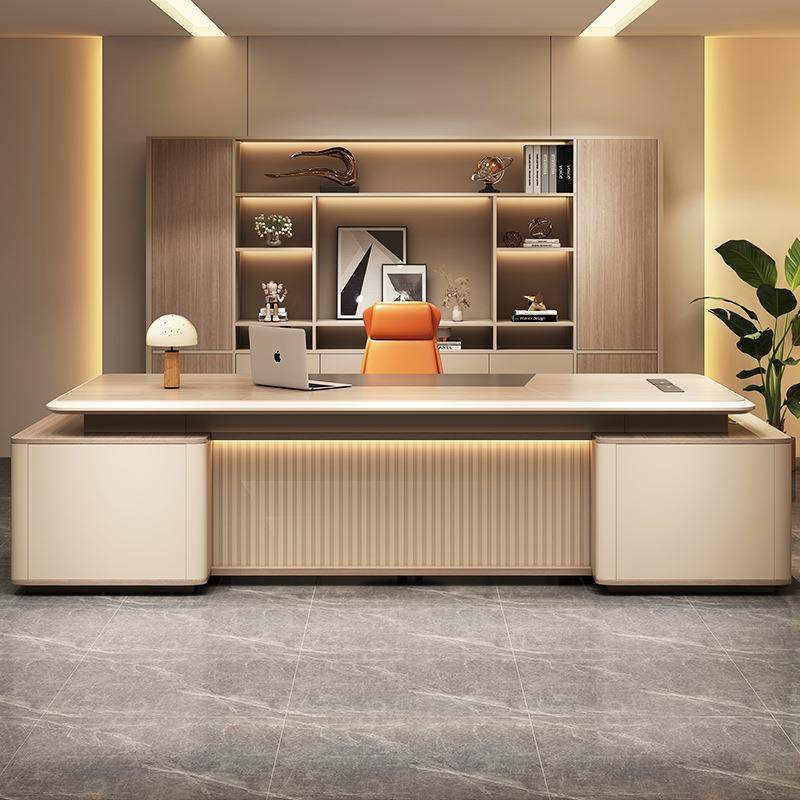 老板办公桌椅组合简约现代总裁桌经理主管桌轻奢大班台办公室家具