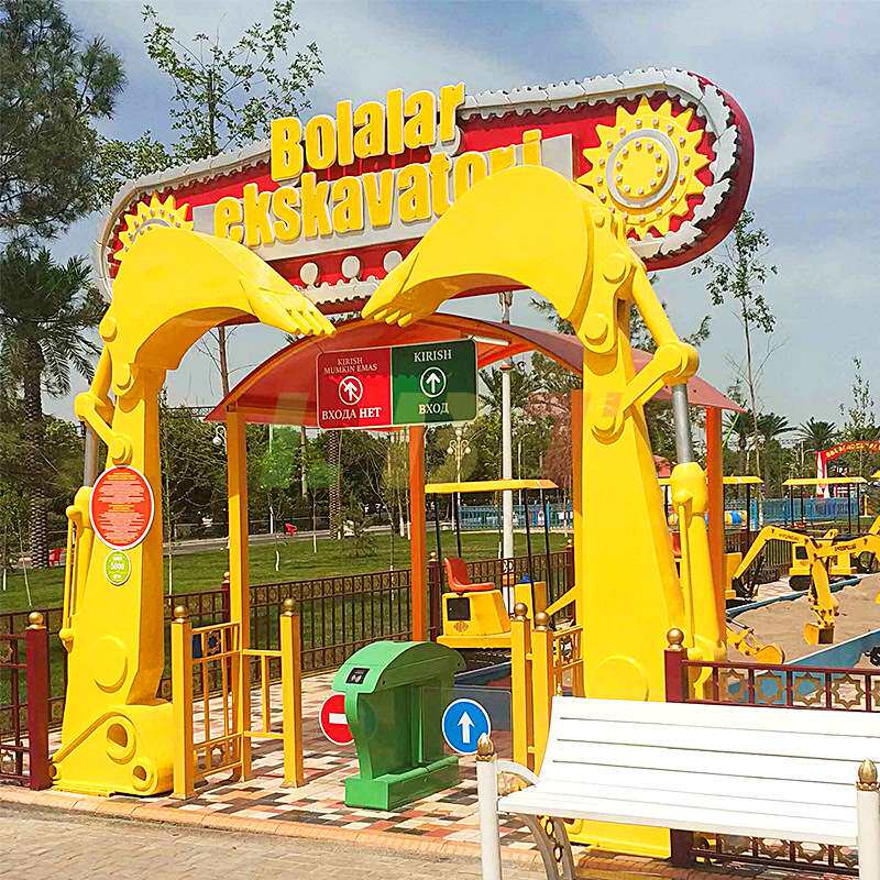 力必特玻璃钢造型门头主题公园幼儿园游乐场景观城堡大门装饰雕塑