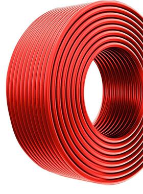 光伏连接线 太阳能电池板电线 红色黑色,50FT 10AWG 锡铜延长线
