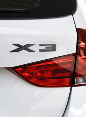 适用于宝马车标志X1X3X4X5X6字标GT系车尾贴标改装后车贴尾标车标