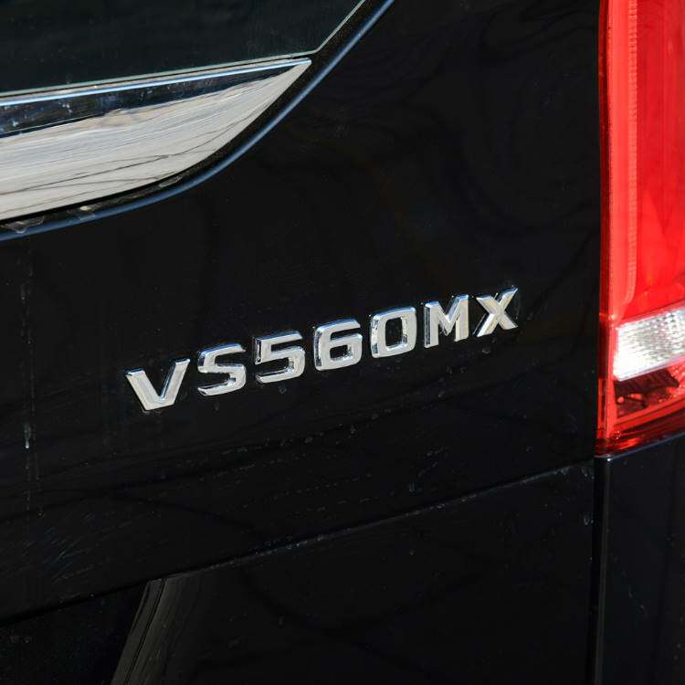 适用于奔驰V级改装VS560MX车标进口劳伦士后尾标识贴VS500L排量标