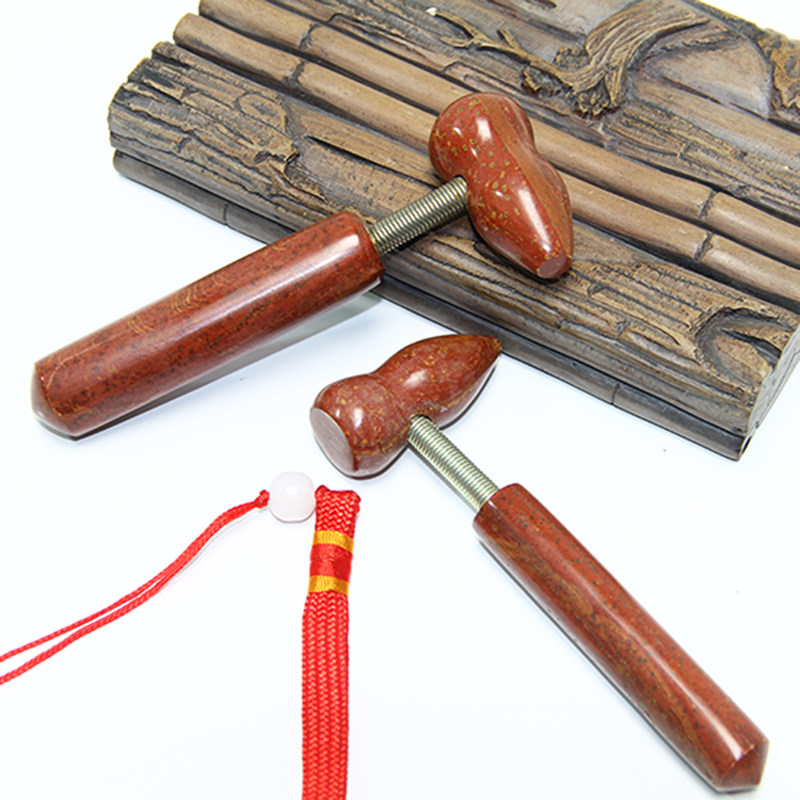 5A泗滨砭石按摩器经络锤眼部按摩刮痧梳子太极板美容滚点穴位棒锥