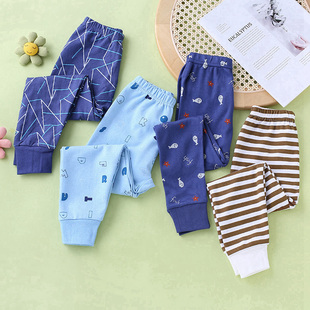儿童卫生裤男童睡裤春秋季卫生裤女童内搭裤纯棉内穿长裤子男宝宝