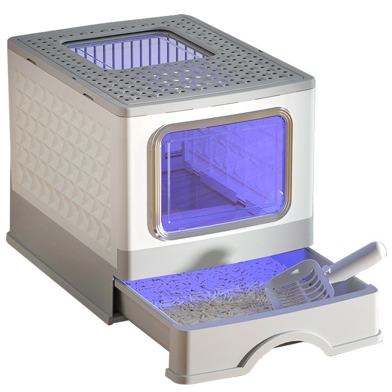 猫砂盆厕所超大号沙盆自动防臭全封闭智能猫咪屎盆防外溅幼猫砂盘