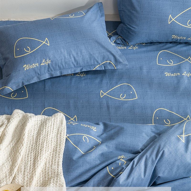 纯棉枕头套一对装4874学生宿舍专用春夏全棉枕芯内胆套2023新款