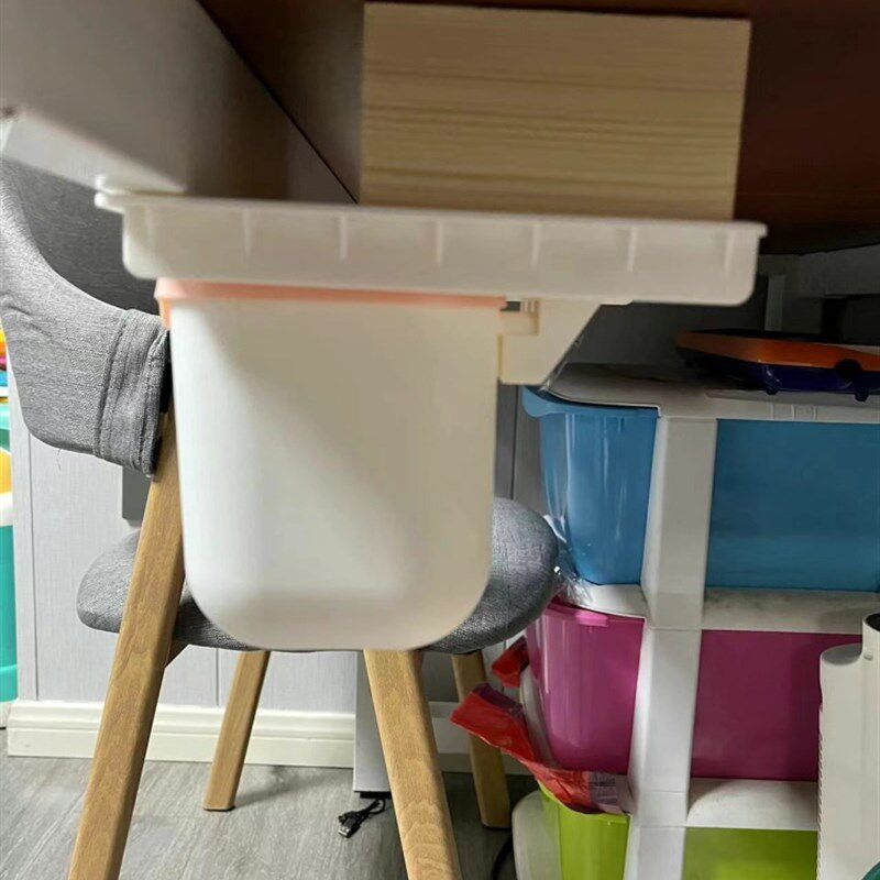 横杠专用桌下垃圾桶储物架悬挂储物桶隐形桌桌可爱简单