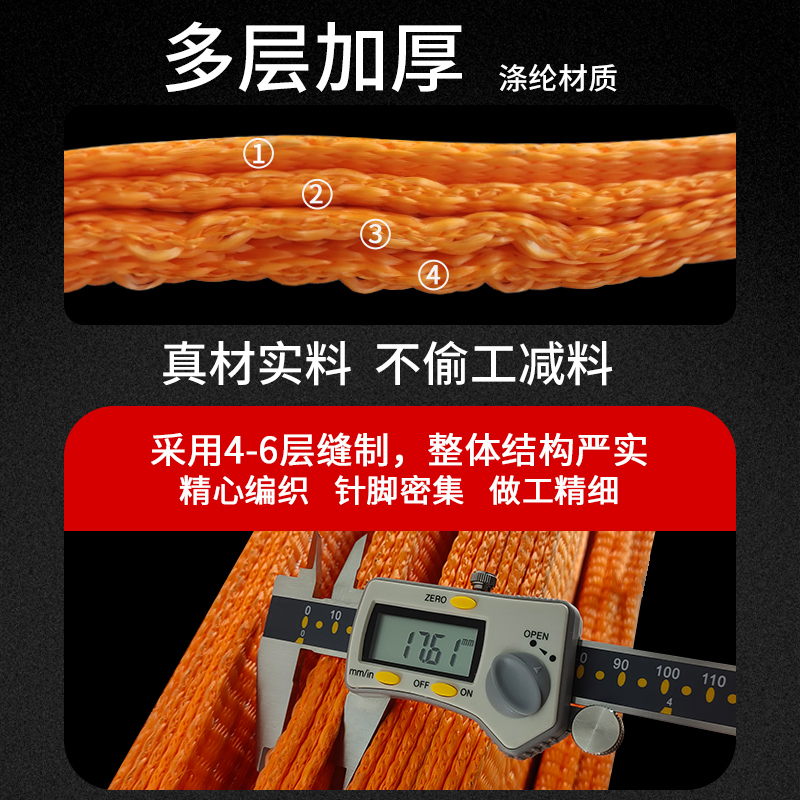 10吨吊带25扁平行车用吊装带30t15吊绳起重40吨50布带6米8m10米12