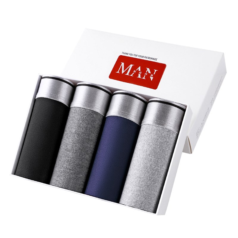 内裤男士内裤夏季薄款纯棉裆四角裤男平角裤衩短裤头大码宽松底裤