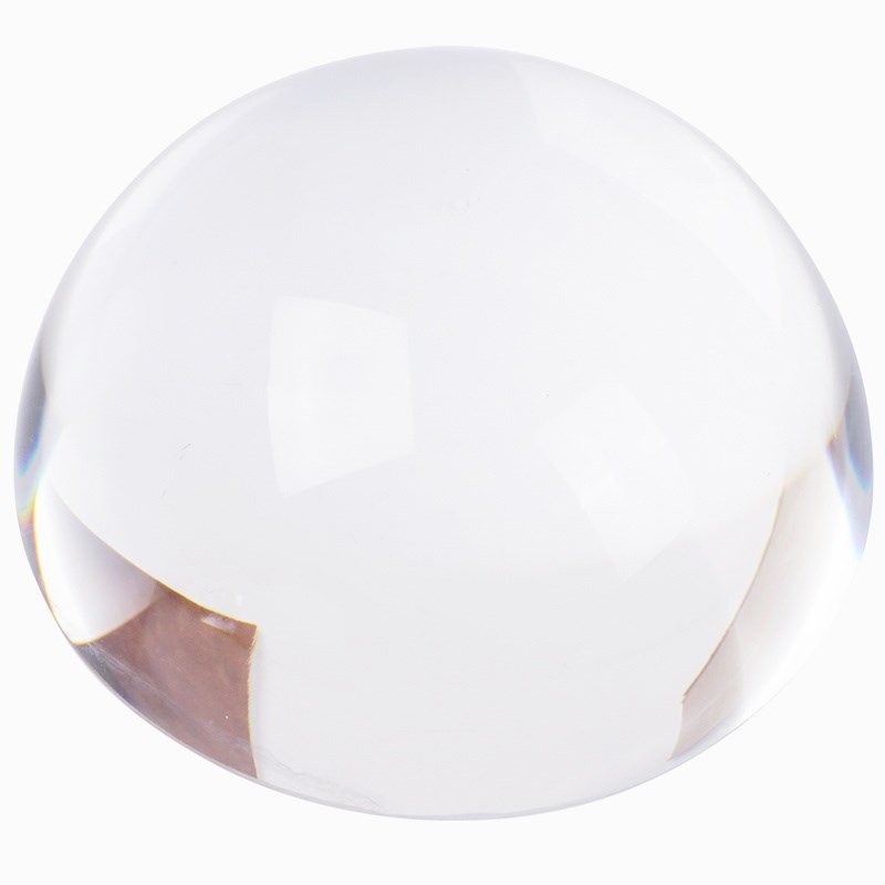 拜斯特玻璃镇纸放大镜老人阅读学生书法高清5倍馒头镜看书画邮票