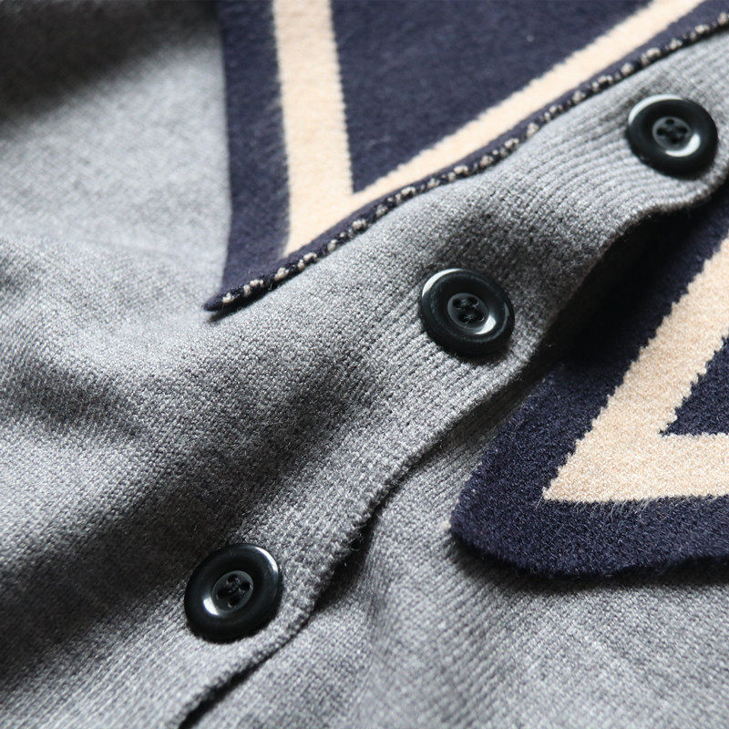 学院风女童气质大翻领套装2023秋冬新款女孩百褶短裙针织开衫两件