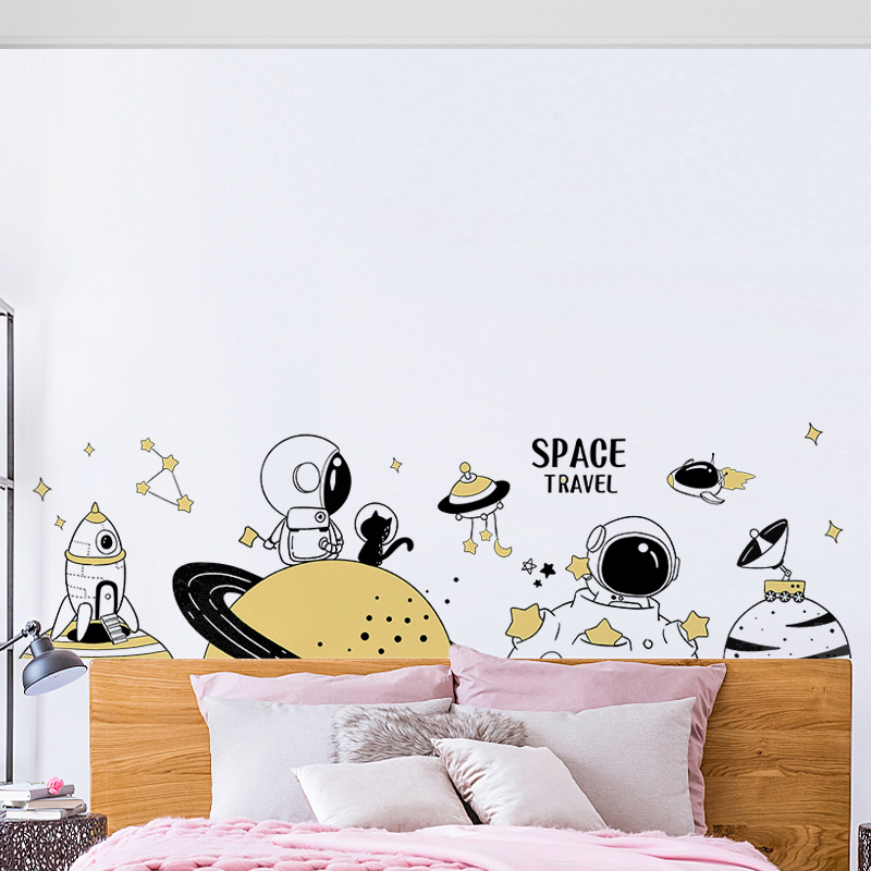 男生卧室床头背景墙上装饰贴纸墙贴海报墙面贴画房间宿舍墙纸自粘