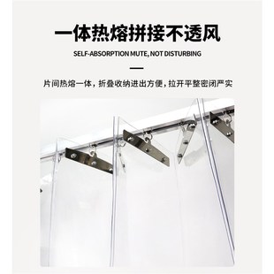 推拉折叠空调隔断帘pvc隔冷隔热挡风帘工厂车间店铺商用滑动门帘