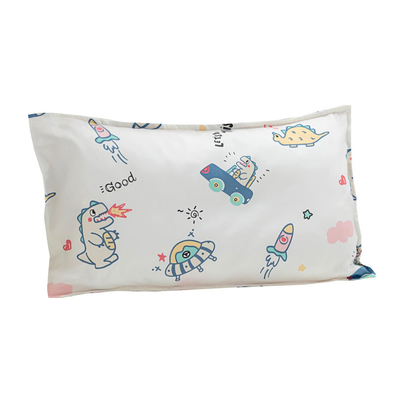 可定制A类纯棉儿童卡通枕套30x50宝宝婴儿全棉小枕头套一对装夏季