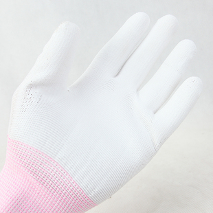 左右之星800 1尼龙PU涂掌防静电作业工作电子厂无尘车间手套透气